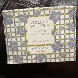 BEEKMAN 1802 “VIOLET & WISTERIA” WHIPPED BODY CREAM. 16oz. NEW SEALED
